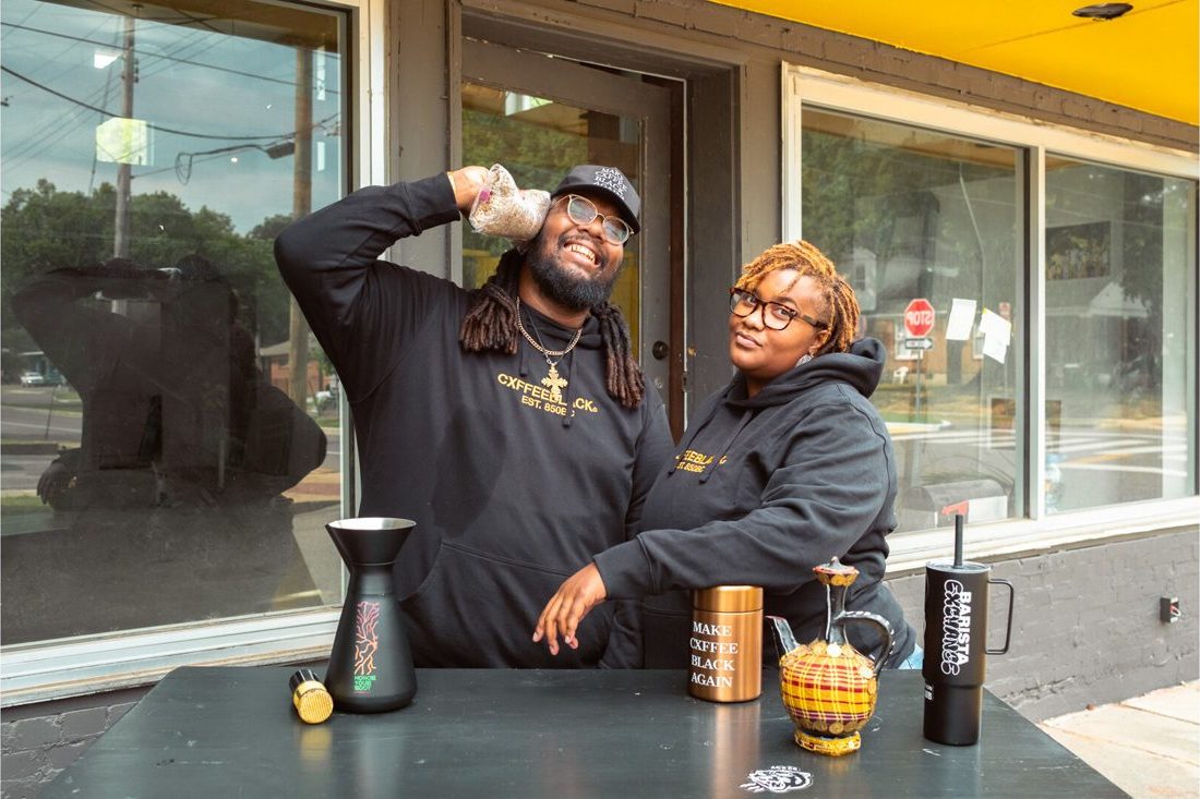 Cxffeeblack founders Bartholomew Jones and Renata Henderson